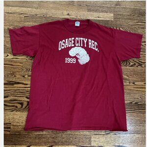 90s Russell Athletic Osage City Rec Shirt Men's XL Red Crewneck VTG Made in USA